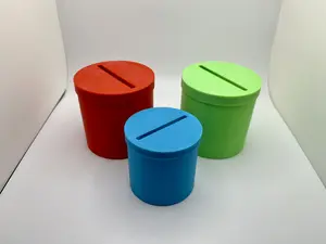 Custom Sized 3d Printed Cylindrical Prize/Giveaway Raffle Boxes