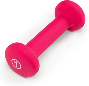 Colored Neoprene Dumbbell (Sold in Singles or Set) Hand Weights, Exercise Free Weights for Home Gym