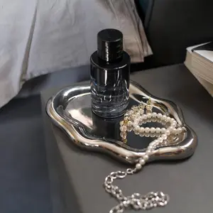 Cloud Shaped Jewelry Display Tray, 1 Count Ceramic Jewelry Storage Tray, Jewelry Organizer, Home Organizer for Living Room Bedroom Office, Racks