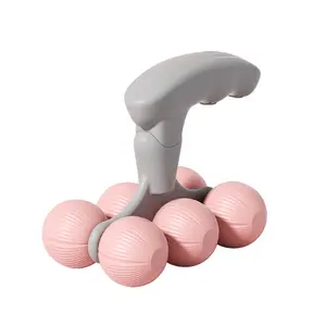 Compact 6-Wheel Massage Roller, Ring-Style Portable Tool for Unisex Muscle Relief - Ideal for Home, Office, and Travel