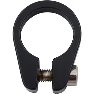 1 Pc Bike Seat Post Clamp, 25.4mm Aluminum Alloy Seat Tube Clip Fits 22.2mm Seat Post Tube Bicycle Quick Release Seatpost Collar Fits for 22.2mm Bike Tube (#1)