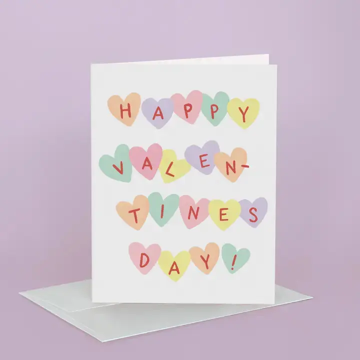 Conversation Hearts Card