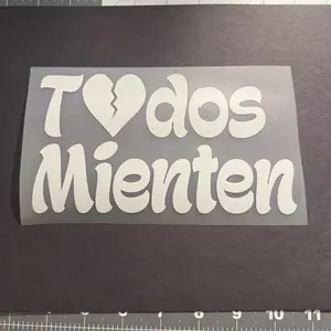 Todos Mienten - Spanish Language Quote Sticker for Car Bumper or Laptop