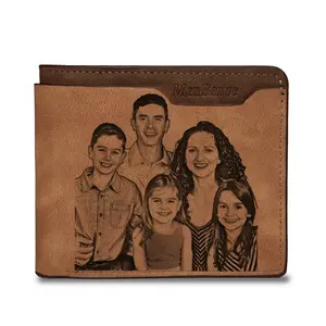 Customized Wallet Photo Mens Brown Customized Wallet Photo Mens Brown