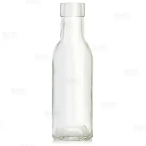 BarConic® 6oz Antique Glass Kitchen Container - For Oil, Vinegar, Mixer, Containers