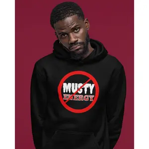 NO MUSTY ENERGY Boxing Hoodie | Heavy Cotton | (2TONEDASUPASTAR x WHAT'S YOUR HUSTLE?®)
