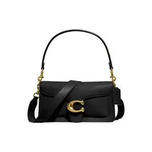 COACH Tabby 26 Classic Solid-Color Dionysus Bag for Women with Gold-Tone Hardware and Polished Pebbled Leather in Black