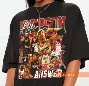 Allen Iverson Philadelphia Basketball Shirt, 76ers Basketball Shirt Christmas Gift Unisex, Basketball 90s Vintage Fan Gift