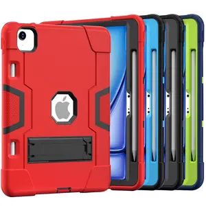 Doemoil Shockproof Case for iPad Pro 11 inch 2024 Heavy Duty Rotating Kickstand For Kids