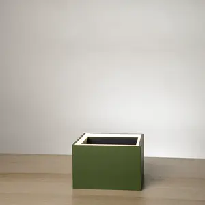 Moderne | Small Square Table LED Planter - Zen Sage