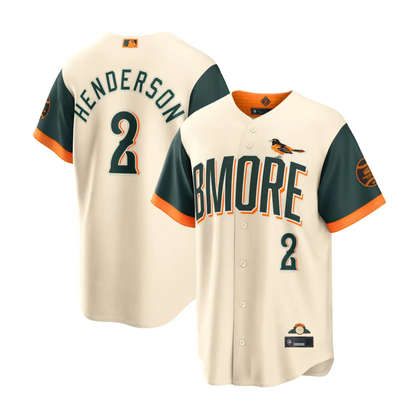 2026 City Connect Men's 2 Henderson Cream Baseball Jersey 2026 City Connect Men's 2 Henderson Cream Baseball Jersey