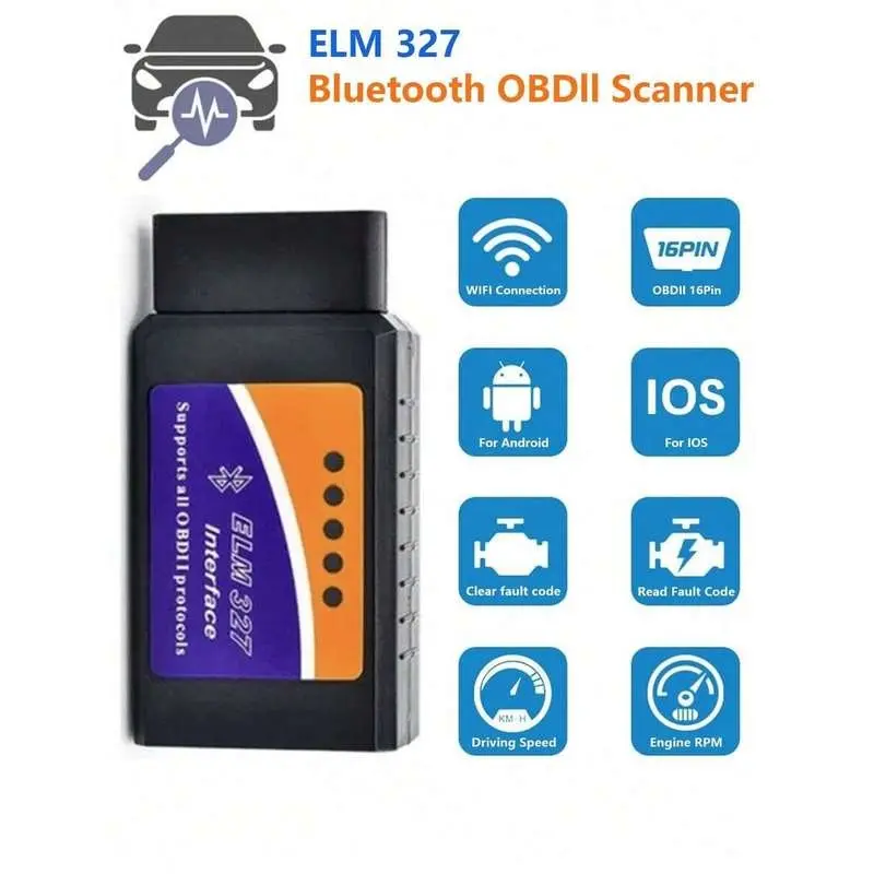 Wireless OBD2 Scanner - Battery-Free OBD-II Vehicle Diagnostic Tool, Comprehensive System Diagnostics, Emission Testing, Real-Time Data Monitoring, Free App, 24/7 Support, Compatible with Most Car Models & Android/IOS, Ideal Mother's Day Gift