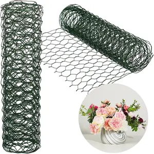 2 Sheets Floral Wire Netting Floral Chicken Wire Net Arrangement Fence for Arrangements Supplies, Home DIY Craft(12 x 48 Inch)