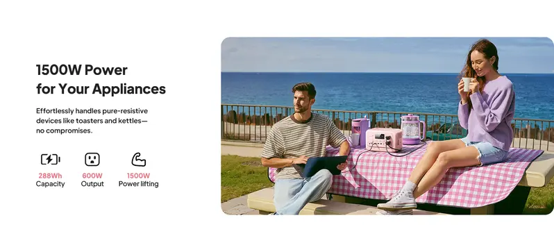 Product Introduction of BLUETTI Elite 30 V2 Portable Solar Generator 288Wh Battery 600W AC Output 9 Ports for Camping & Backup Power Station with Smart App & 10ms UPS 9