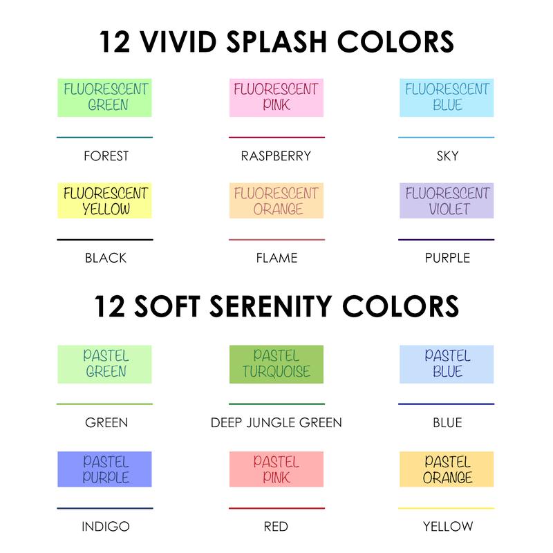 [Flash Sale] Grabie Dual-Tip Notetaking Pen Set of 6 for Office & School Supplies, highlighter, students, HolidayHaul