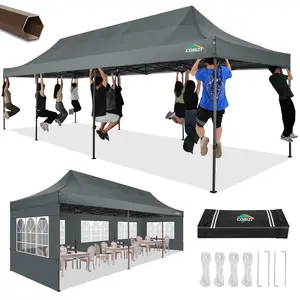 COBIZI Heavy Duty 10x30 Pop up Canopy with Sidewalls for Parties,Outdoor Wedding Tent