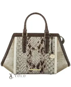 Brahmin Leather Carlisle Arden Satchel