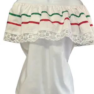 Mexican Independence Day Blouse Top off shoulder