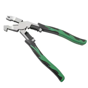 Professional 10-in-1 Wire Stripper with Voltage Tester, Heavy Duty Multi-Function Pliers for Electrical Work, Wire Stripping, Cutting, Crimping, and Testing for Electricians & DIYers