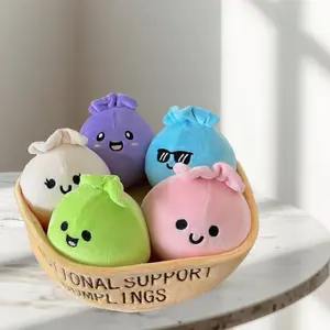 Dumpling Squishy Plush, 1 pcs squishy Plush Squeeze, Stress & Anxiety Relief Toys for Kids & Adults