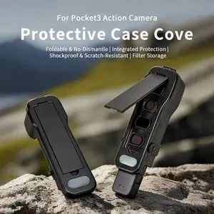 for DJI Osmo Pocket3 Protective Case, Photography Camera Accessories, Camera Accessory for Outdoor Sports Campus Photography, Holiday Travel, Compact Design, Free Wrist Strap, Filters Storage Slots, Camera Protection, Ideal Gift for Pocket 3 User