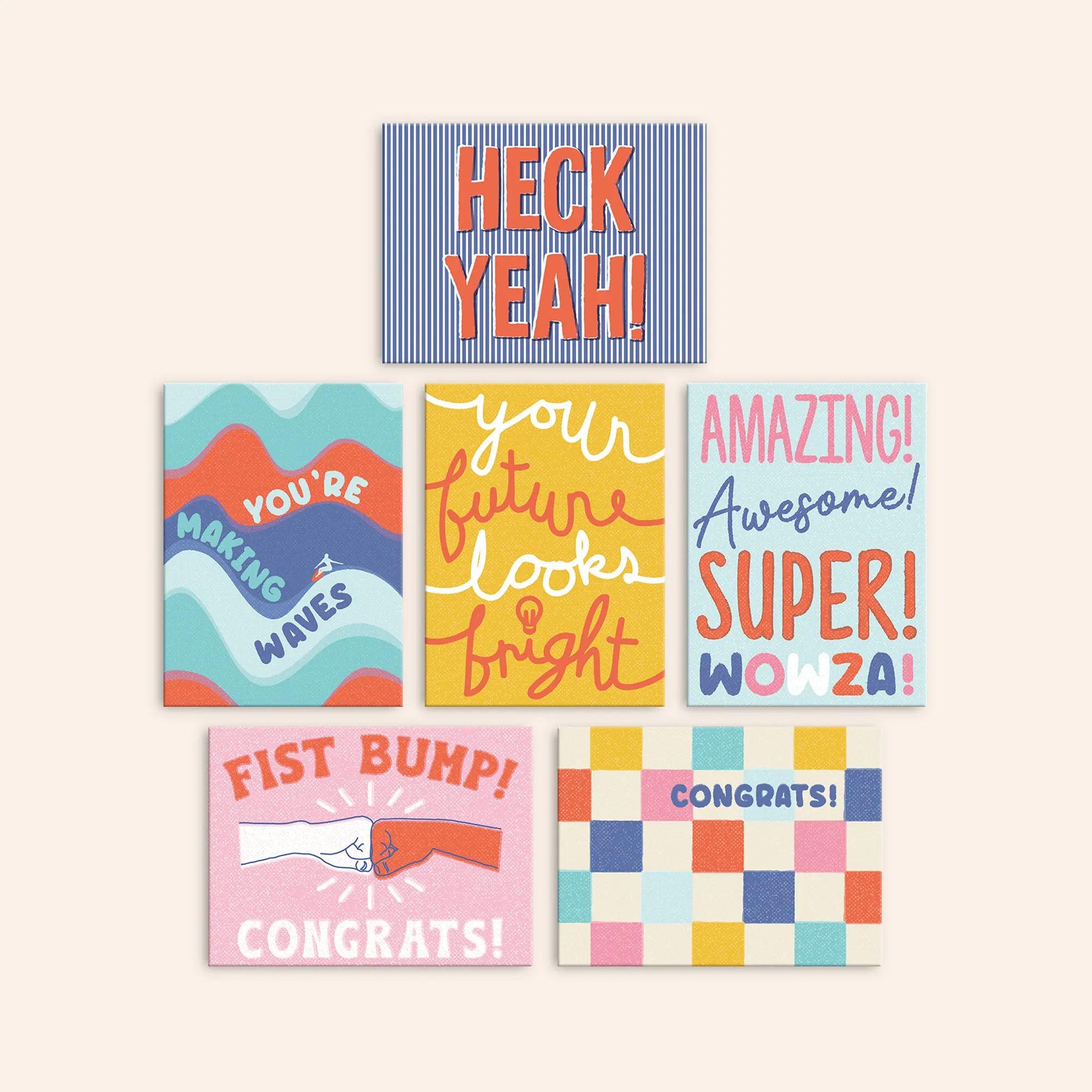 Modern Congratulations Cards | Set of 24