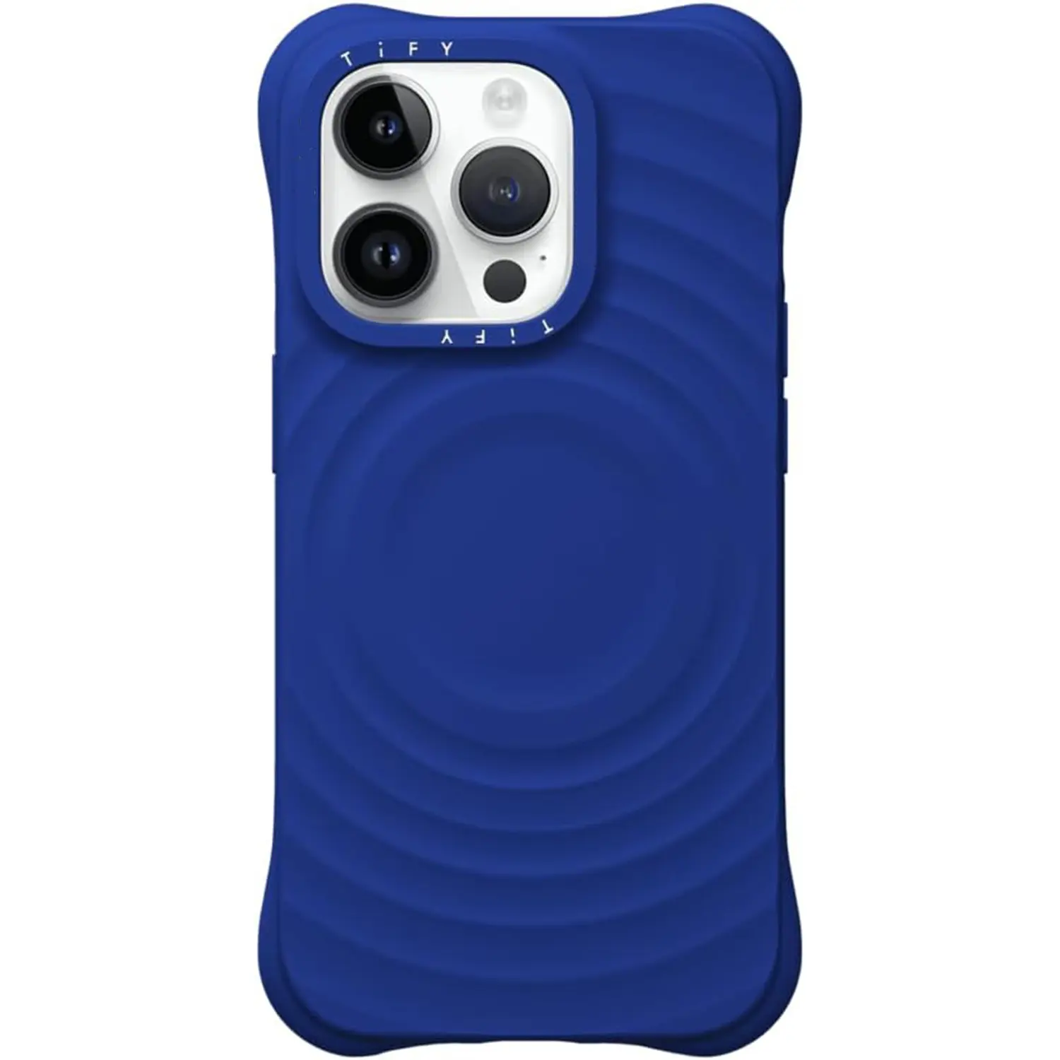 Casetif Ripple Phone  Case [Silicone/Compatible with Magsafe / 6.5 ft. 2X Military Grade Drop Protection] - Cobalt Blue