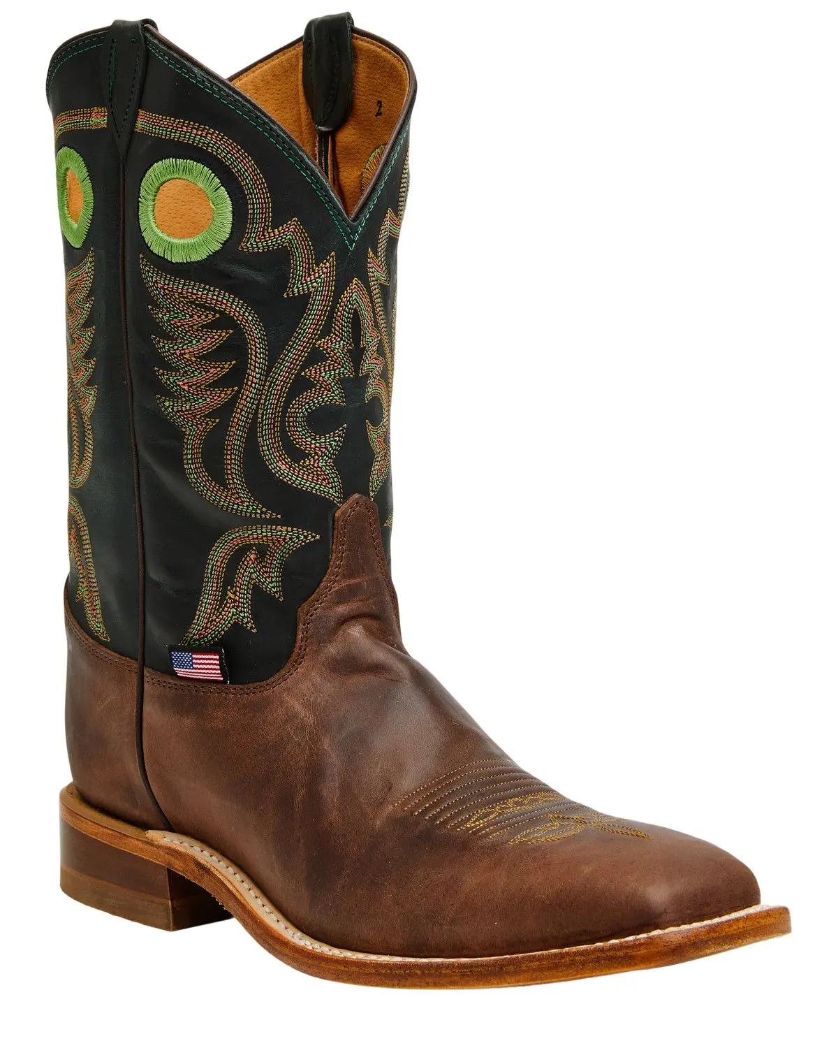 Justin Men's Men'S Boot Barn Bent Rail Nash Western Broad Square Toe - Br562