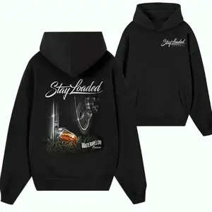 Stay Loaded Apparel Hoodie – Black Semi Truck Graphic Hoodie “Watermelon Season”, Summer Trucker Streetwear for Truck Drivers