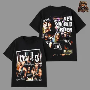 WWE nWo Hall of Fame Wrestling T Shirt, Vintage Tee WWE Shirt Oversized Graphic, New World Order Legends Tribute, Retro 90s WCW Streetwear, Unisex Heavyweight Cotton, Wrestling Fan Gift, WWE Event Outfit