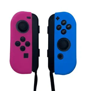 JenDore Blue & Pink Silicone Protective Shell Controller Covers – Compatible with Nintendo Switch Joy-Con