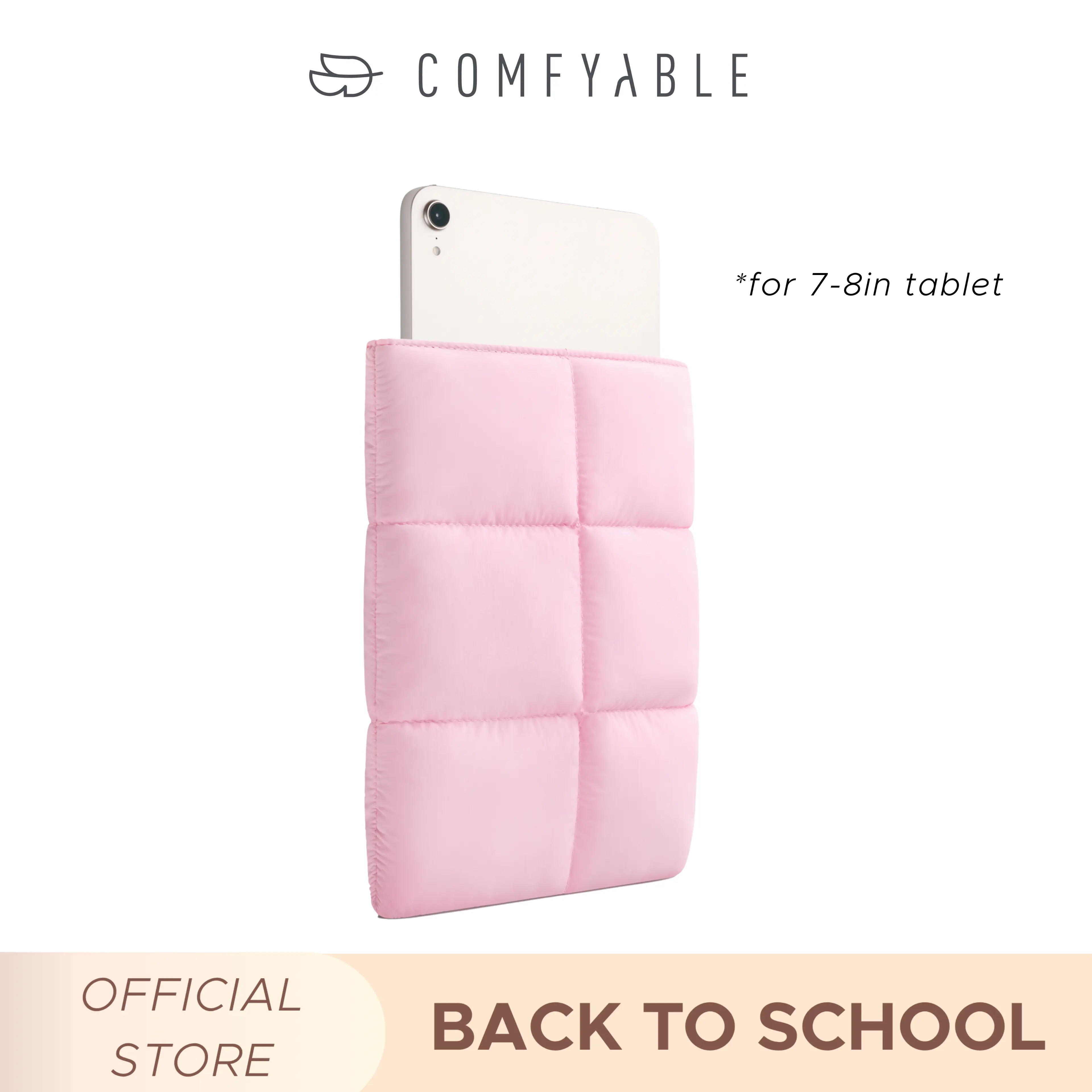 Comfyable Casual Chic Quilted Tablet Casing for 7-8 in iPad Mini & Kindle, Puffy Carrying Case with iPad Accessories & Kindle Accessories,back to school,back to school haul