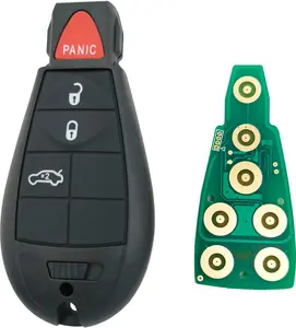 Replacement Key Fob fit for 2008-2013 Dodge Charger Challenger Ram 1500 Chrysler 300 Keyless Entry Remote Control Key Fob M3N5WY783X IYZ-C01C (4 Button)