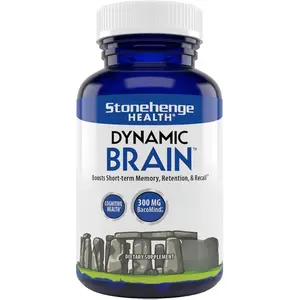 Stonehenge Health Dynamic Brain Supplement – New Formula with BacoMind for Memory Acquisition, Retention, & Recall with 40 Unique Nootropic