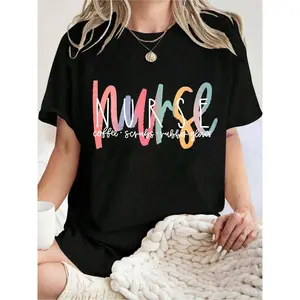 Nurse Shirt for Women, 100% Cotton Pure Cotton Unisex Tee, Nurse Shirt For Work, RN Nurse Shirt, Cute Nurse Shirt, Nurse t-shirt, Registered Nurse Tee, Nursing School Tee, Nurse Gift,Size S-5XL