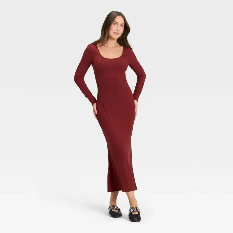 knit turtleneck sweater dress Burgundy Knit Turtleneck Sweater Dress