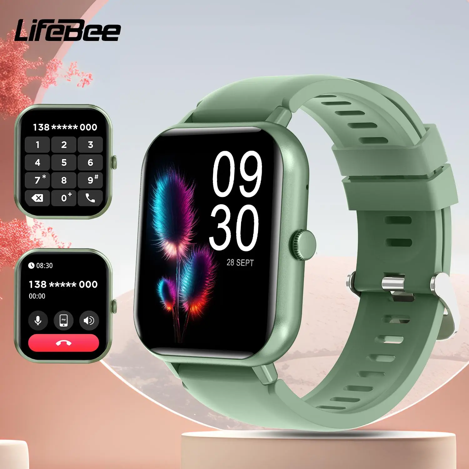 Multi-functional Wireless Smartwatch, 1.83 Inch HD Screen Fitness Tracker with Multiple Sports Modes, Durable Gadget Watch, Waterproof Sports Watch Co