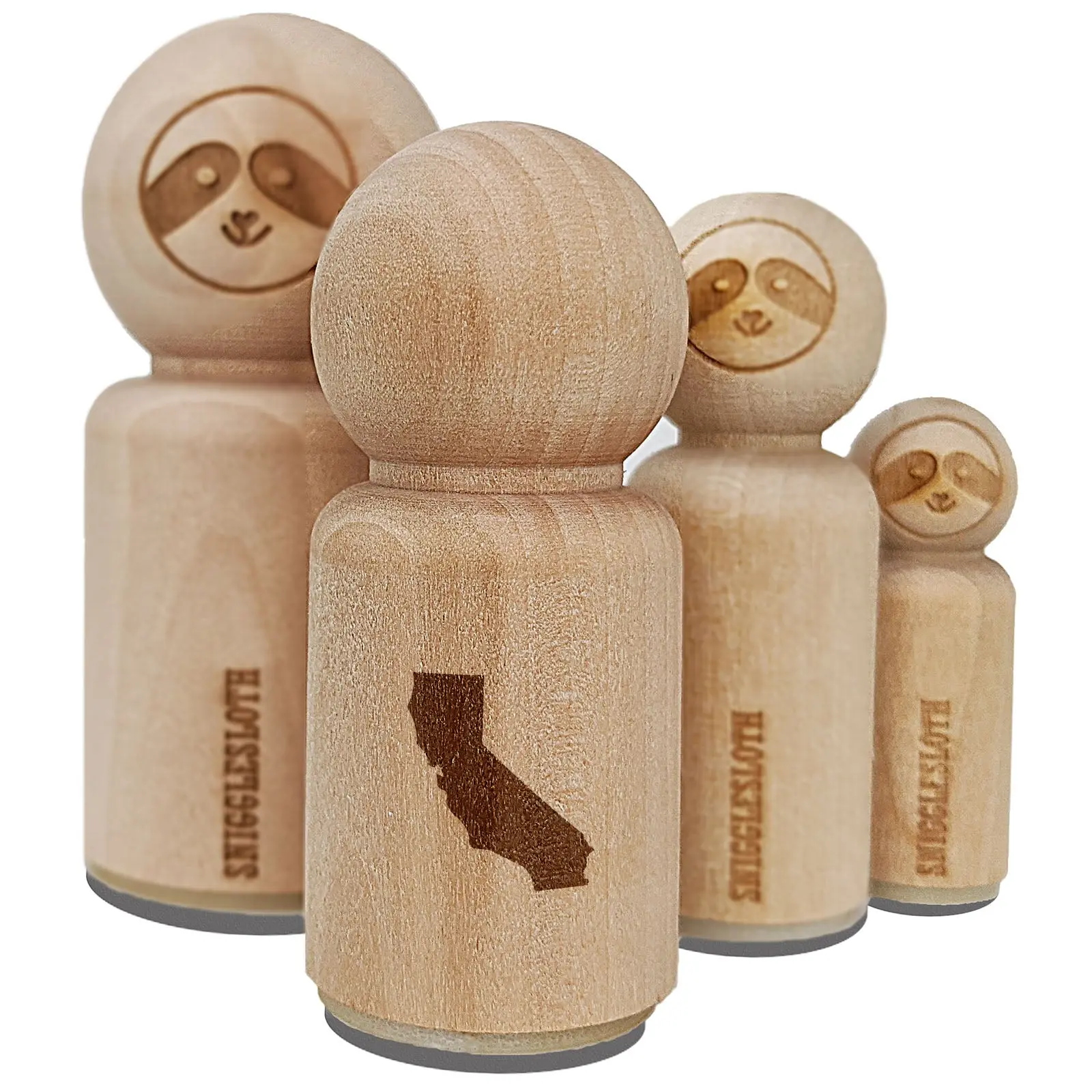 California State Silhouette Rubber Stamp for Stamping Crafting Planners