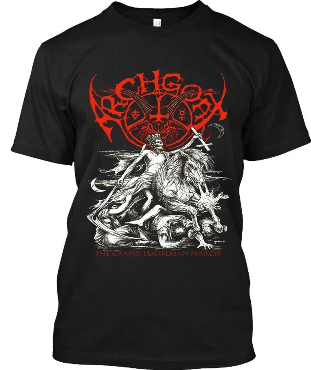 Archgoat The Grand Luciferian March Finnish Black Metal Band T-Shirt All Sizes 3