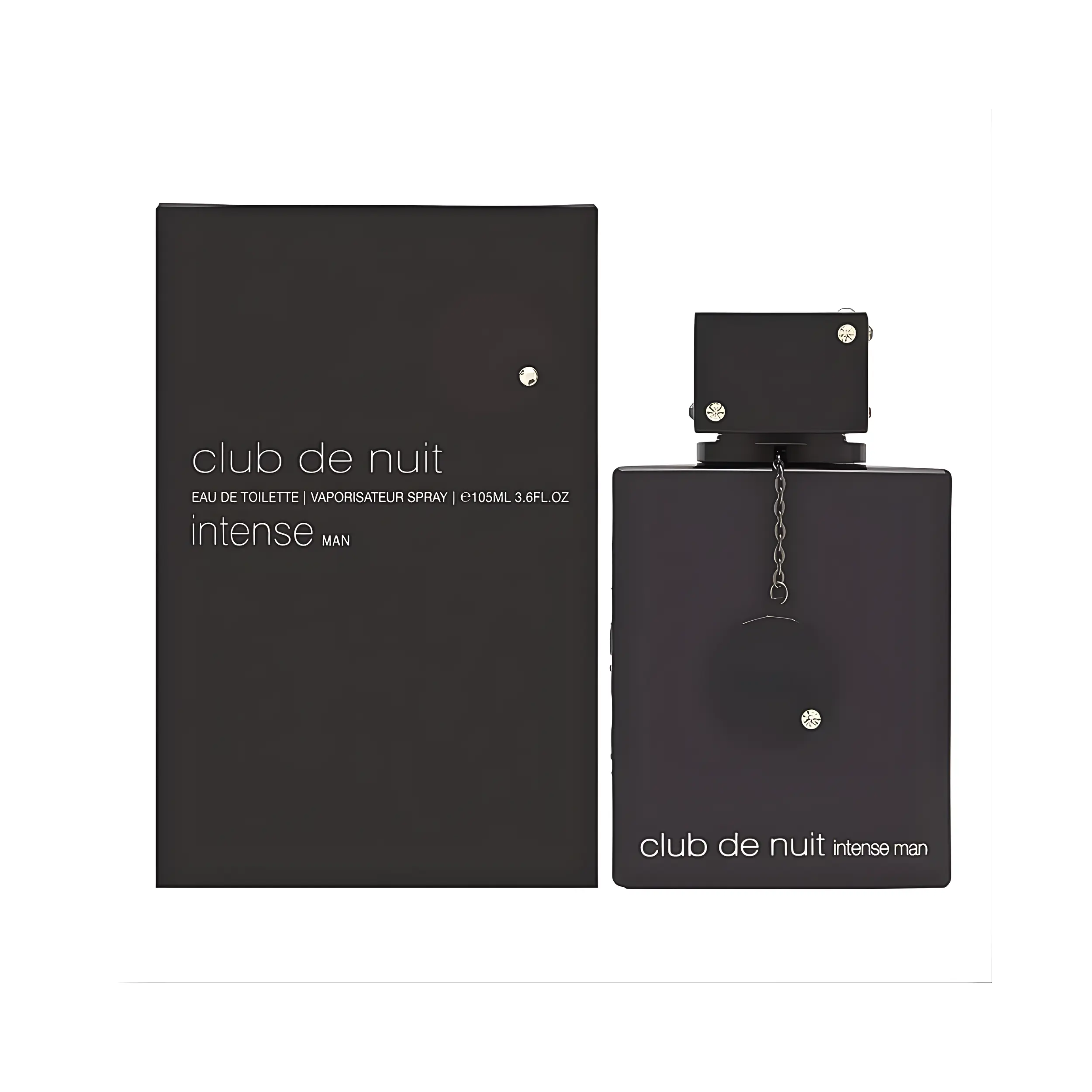 ARMAF Club De Nuit Intense Man Fragrances for Adults, 3.6FL.OZ EDT Spray, Citrusy Musky Scent with Woody Notes, Bergamot and Lemon Open with Clarity