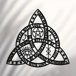 Celtic Knot Pattern Wall Art, Creative Metal Wall Decor, Wall Hanging Decor for Home Living Room Bedroom, Home Decor, Room Decor, Ornaments