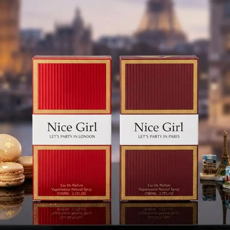 Nice Girl Let's Party in Paris for Women – Perfume Set of 2 | Floral & Fruity Fragrance | Long-Lasting Eau de Parfum