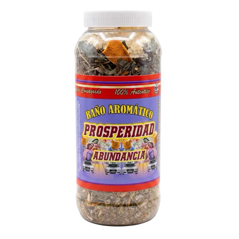 Bath Bottle Prosperity and Abundance - 100% Natural Bath Salts for Daily Comfort
