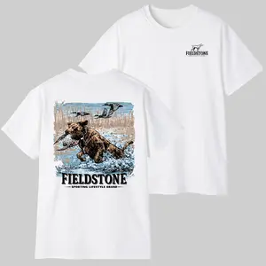 Fieldstone T-Shirt - Hound and Retriever, Ideal for Hunters and Nature Lovers, Unisex Classic Men's T-Shirt, Gift for Boyfriend