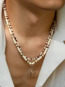 Boho Style Starfish Design Pendant Necklace, Fashionable Vintage Beaded Necklace for Party, Daily Decor, Trendy All-match & Exquisite Jewelry for Birthday Gift, Jewelry Accessory, Adjustable Necklace