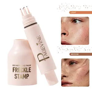 2-Piece Freckle Pen Set,for Realistic Natural Long-Lasting Freckles,Smudge-Resistant Easy-Apply Makeup Tools,for Work Makeup and Festival Looks.