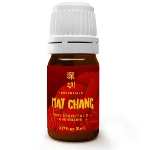Sz Essentials | May Chang Essential Oil -  Citrusy & Fresh Scent - Undiluted - 100% Pure & Natural - 0.17 Fl (5ml) - Aromatherapy Therapeutic Wellness
