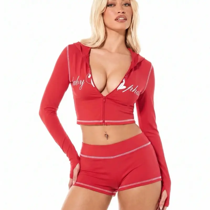Women’s 2 Piece Red ‘Babe Phat’ Set