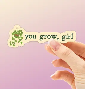 You Grow Girl Plant Sticker You Grow Girl Plant Sticker
