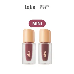 [Laka] Mini Fruity Glam Tint Duo - Glossy Lip Tint with a Lightweight, Non-Sticky Feel, Available in 49 Shades